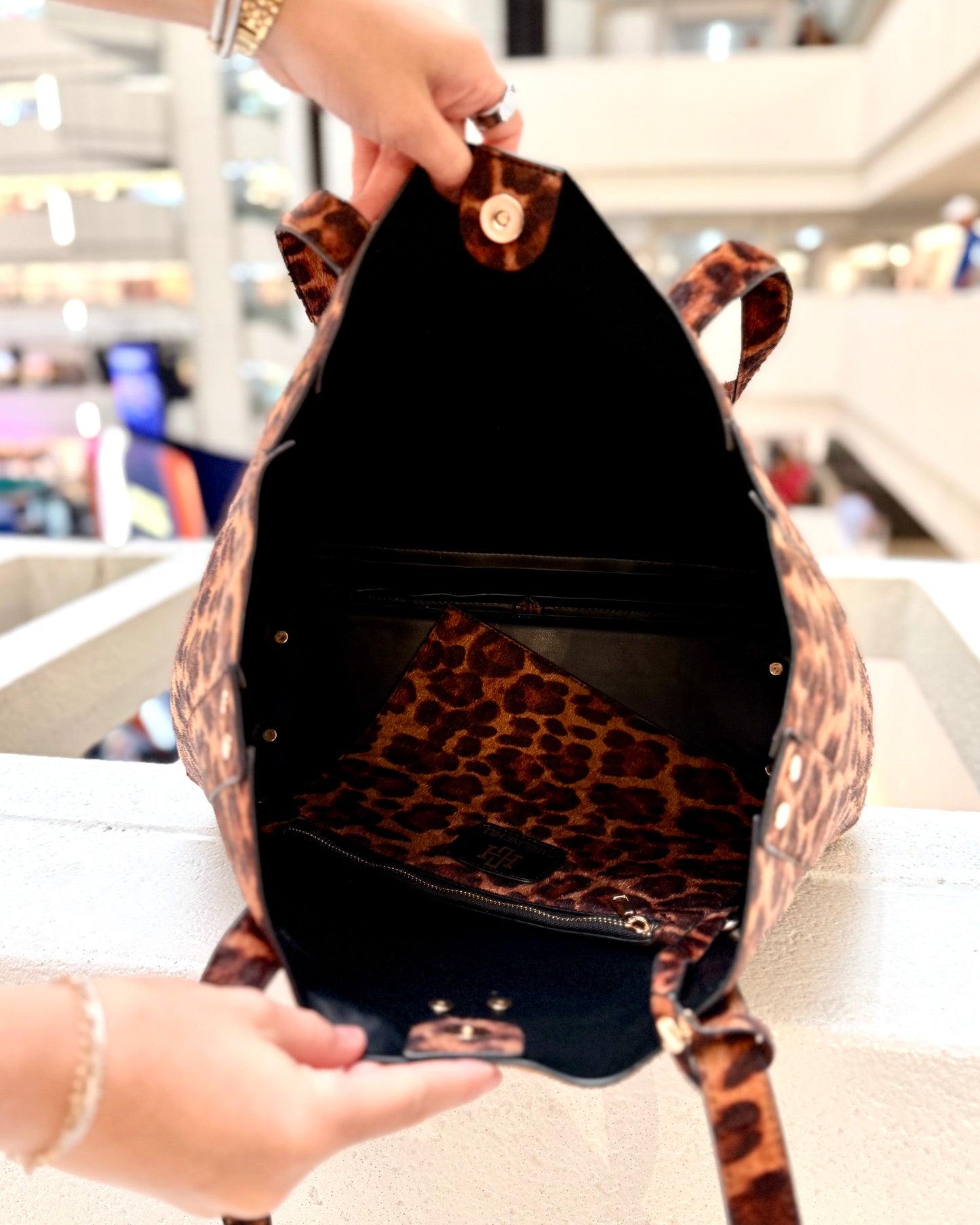 Sophie Studded Tote Spotted Saddle