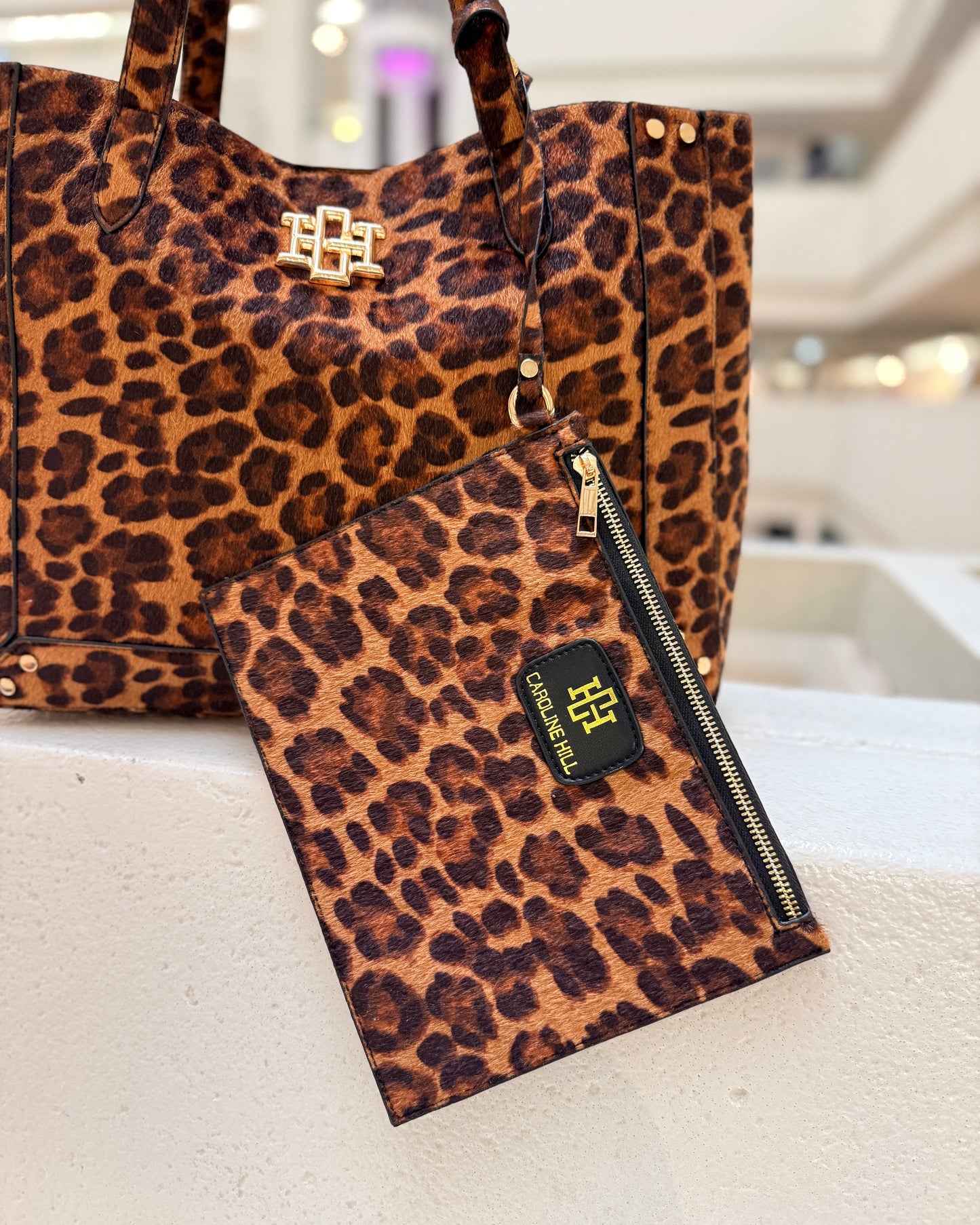 Sophie Studded Tote Spotted Saddle