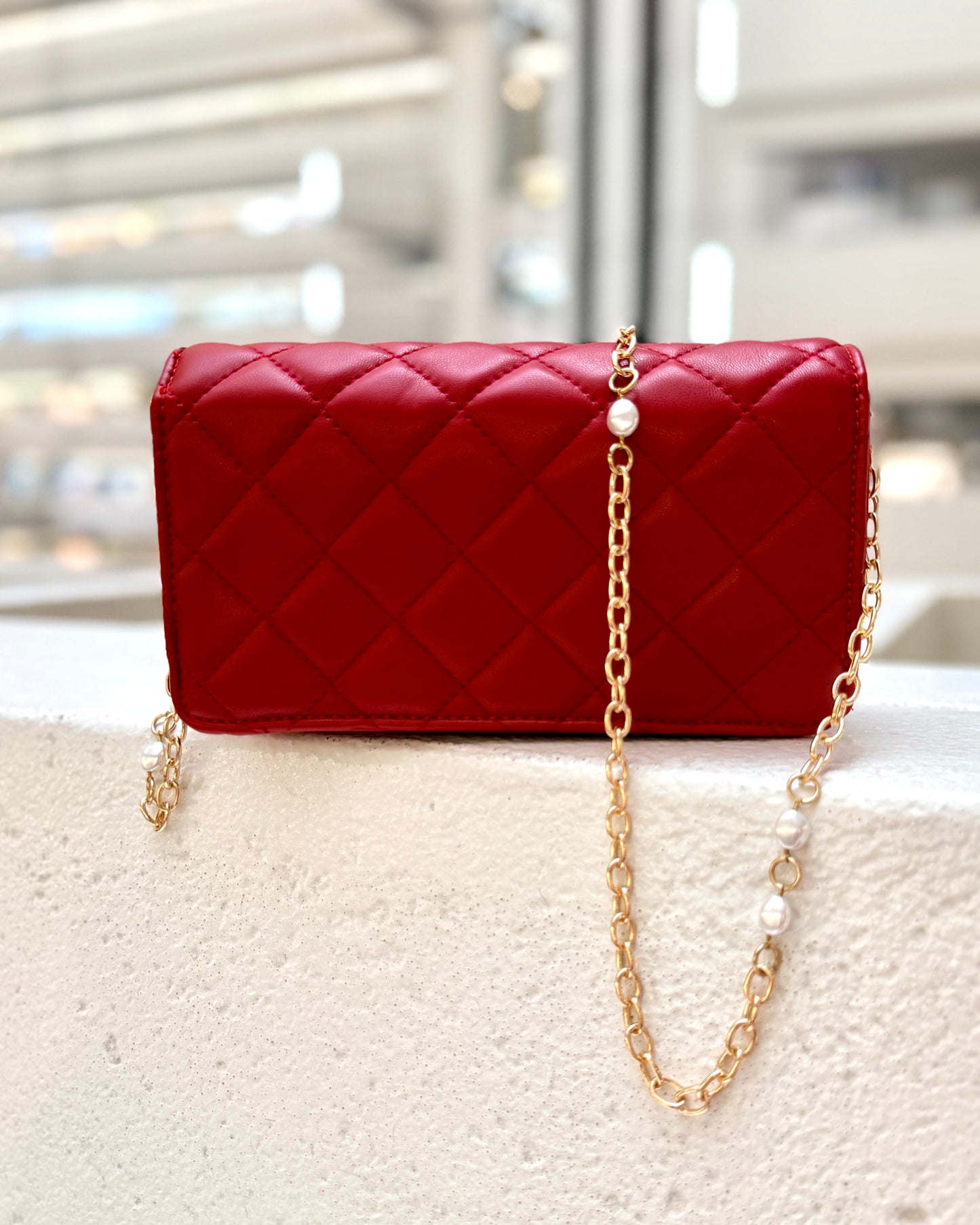 Brynleigh Clutch Crossbody Red SQ