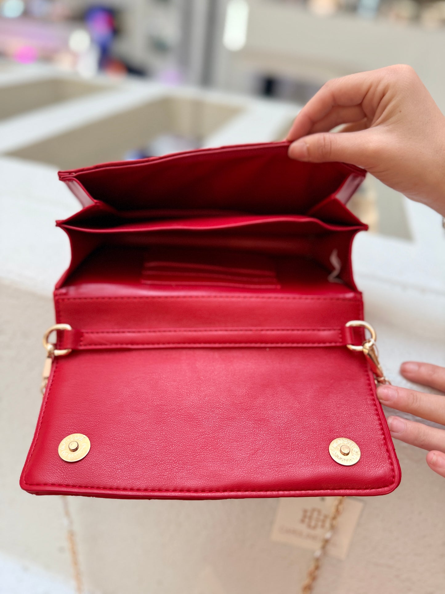 Brynleigh Clutch Crossbody Red SQ