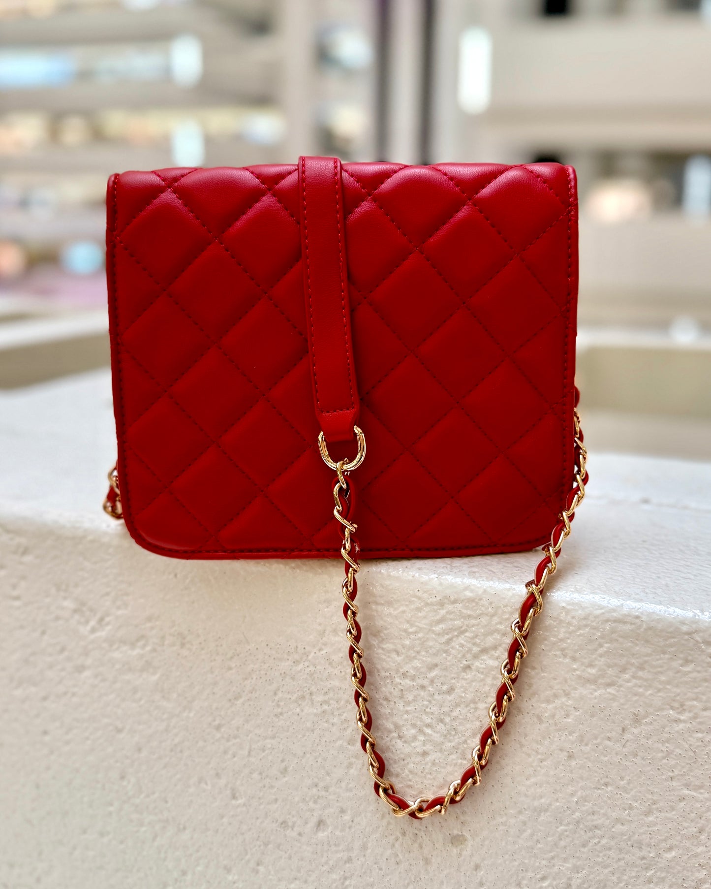 Evelyn Crossbody Red SQ