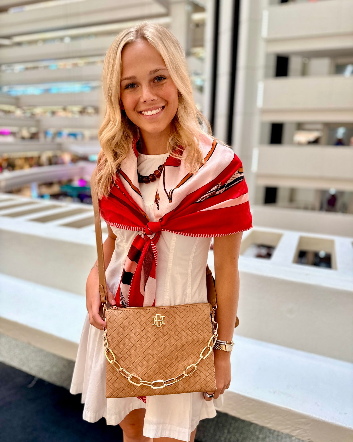 Ariana Crossbody WOVEN Tan