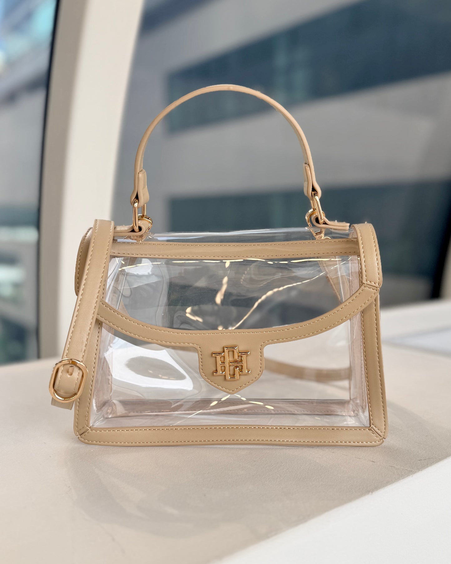Morgan Clear Bag Nude