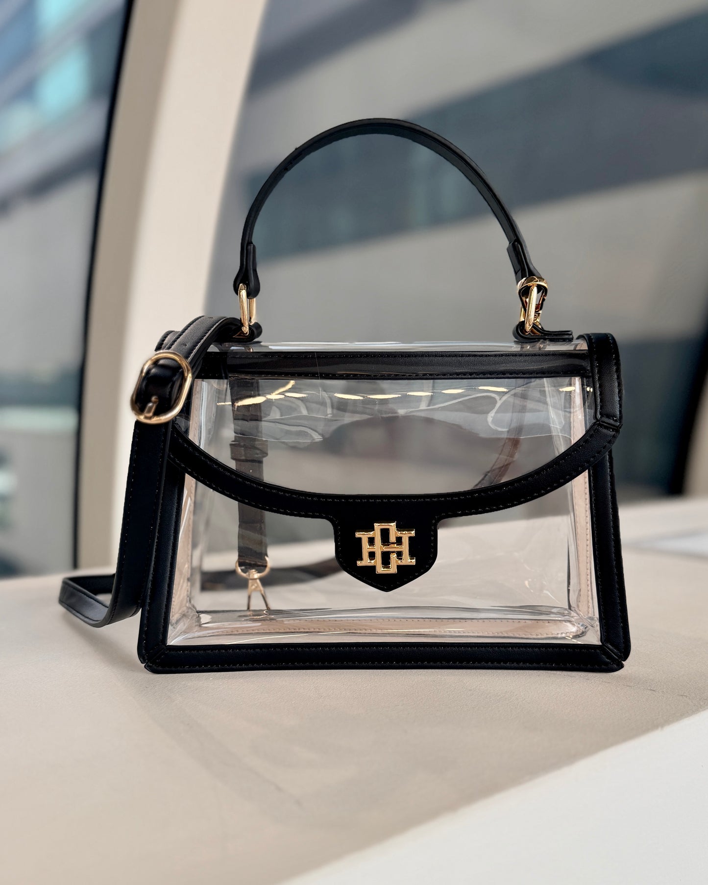 Morgan Clear Bag Black