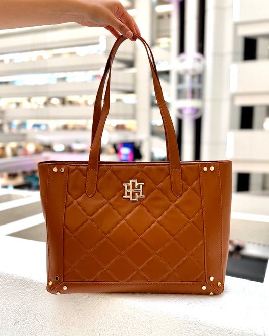 Sophie Zippered Tote Saddle LD