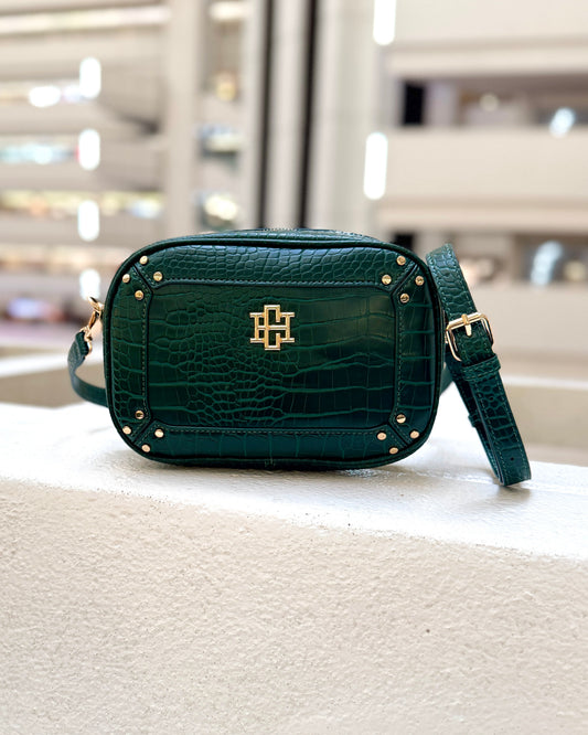 Sloane Studded Crossbody Hunter Green EC