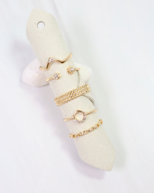 Clayton Ring Set Gold