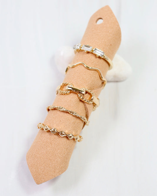 Davies Ring Set Gold