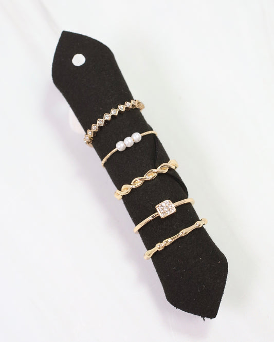 Underwood Ring Set Gold