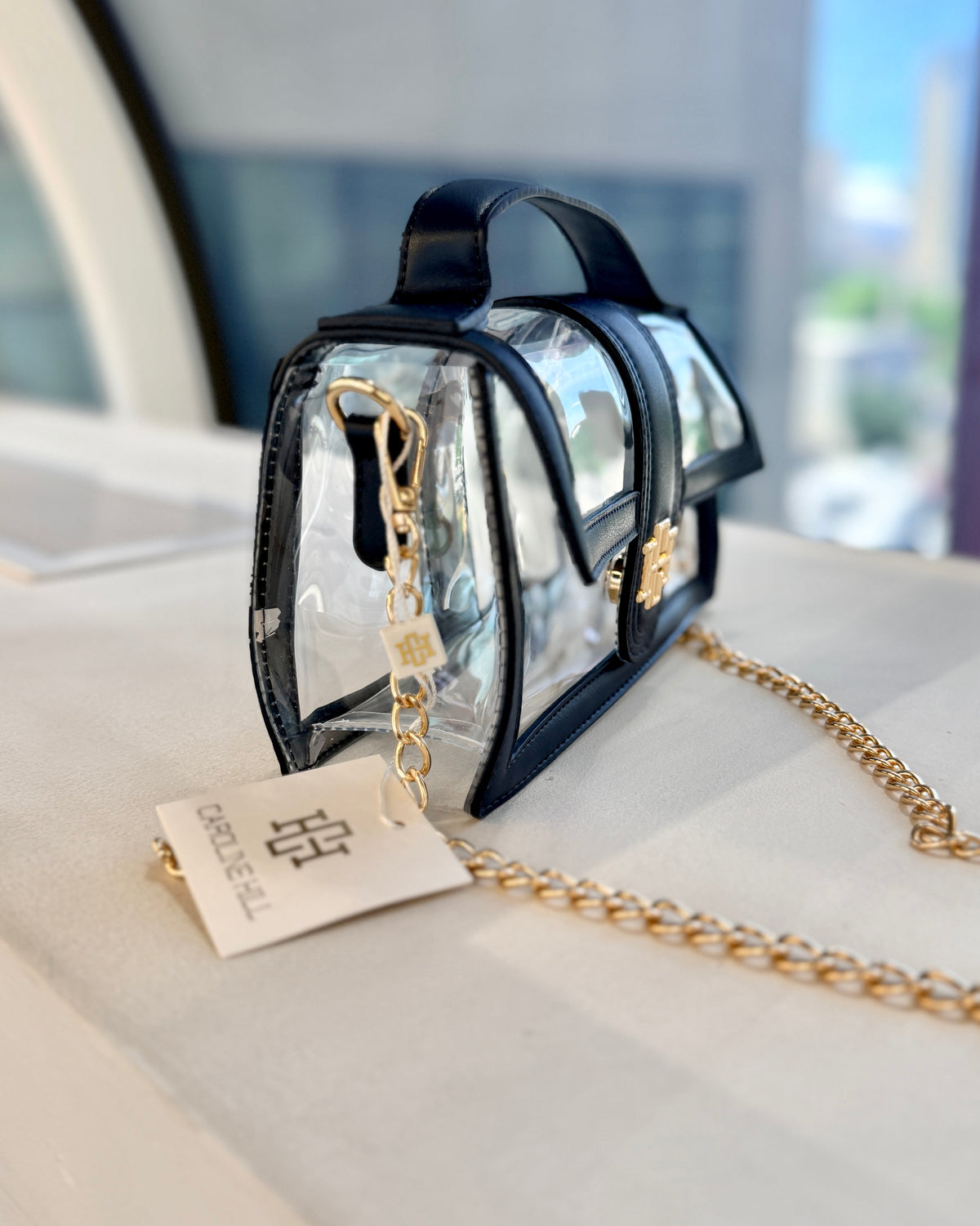 Grace Clear Bag Navy