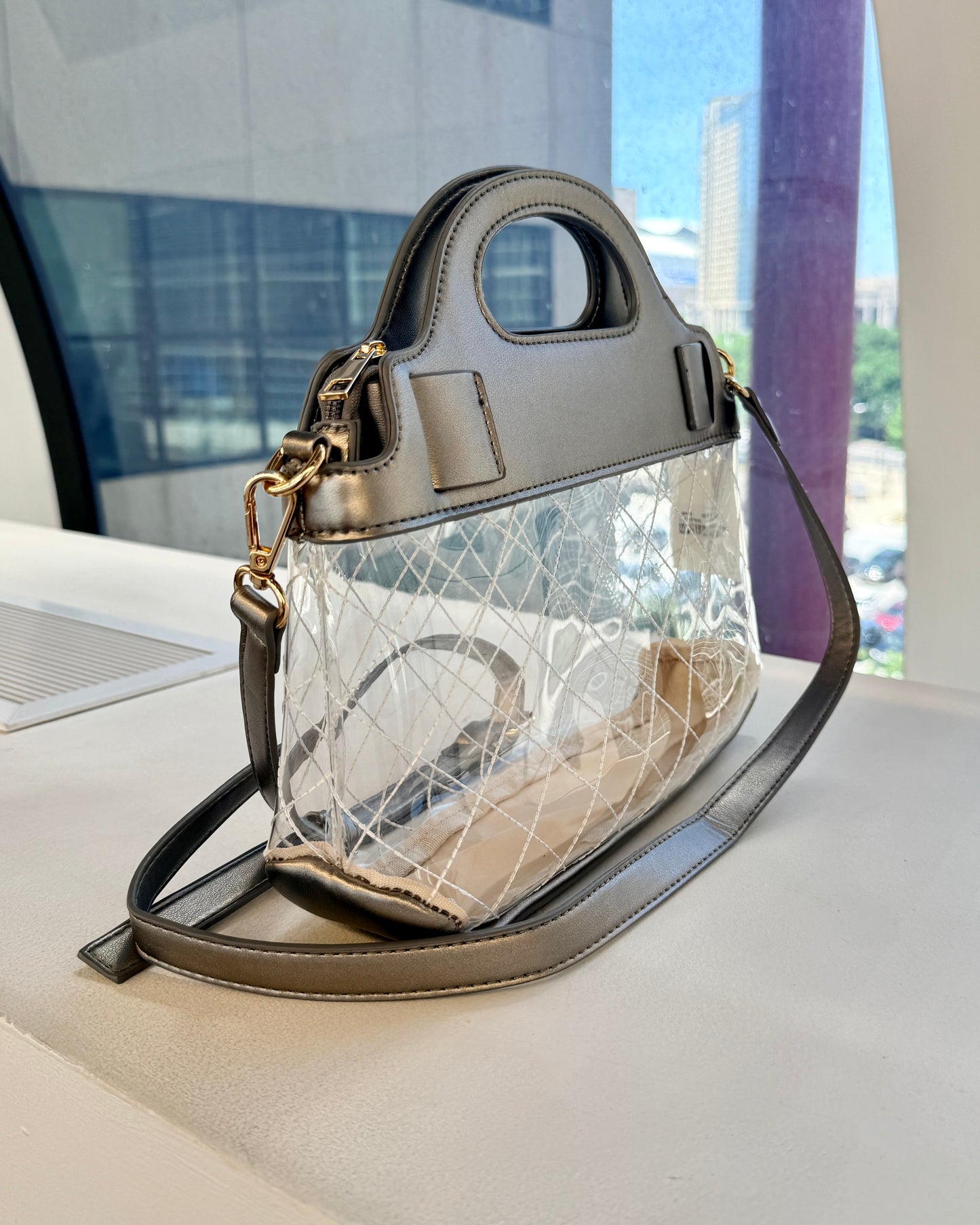 Ivy Clear Bag Black Pearl