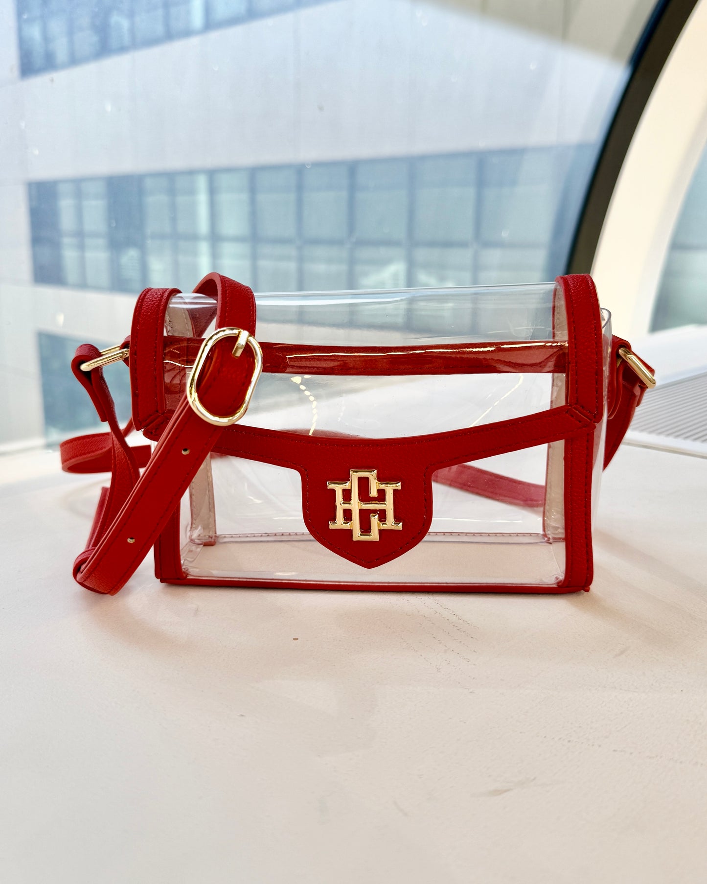 Anna Clear Bag Red