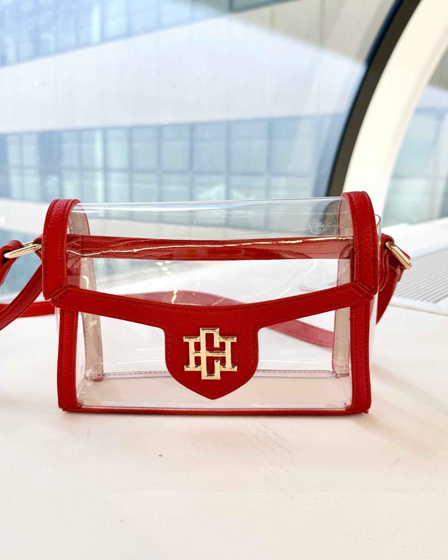 Anna Clear Bag Red