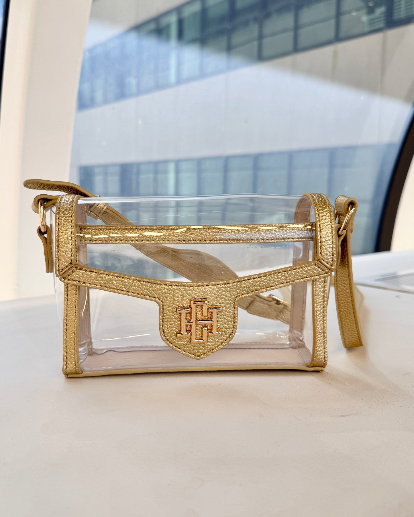Anna Clear Bag Gold