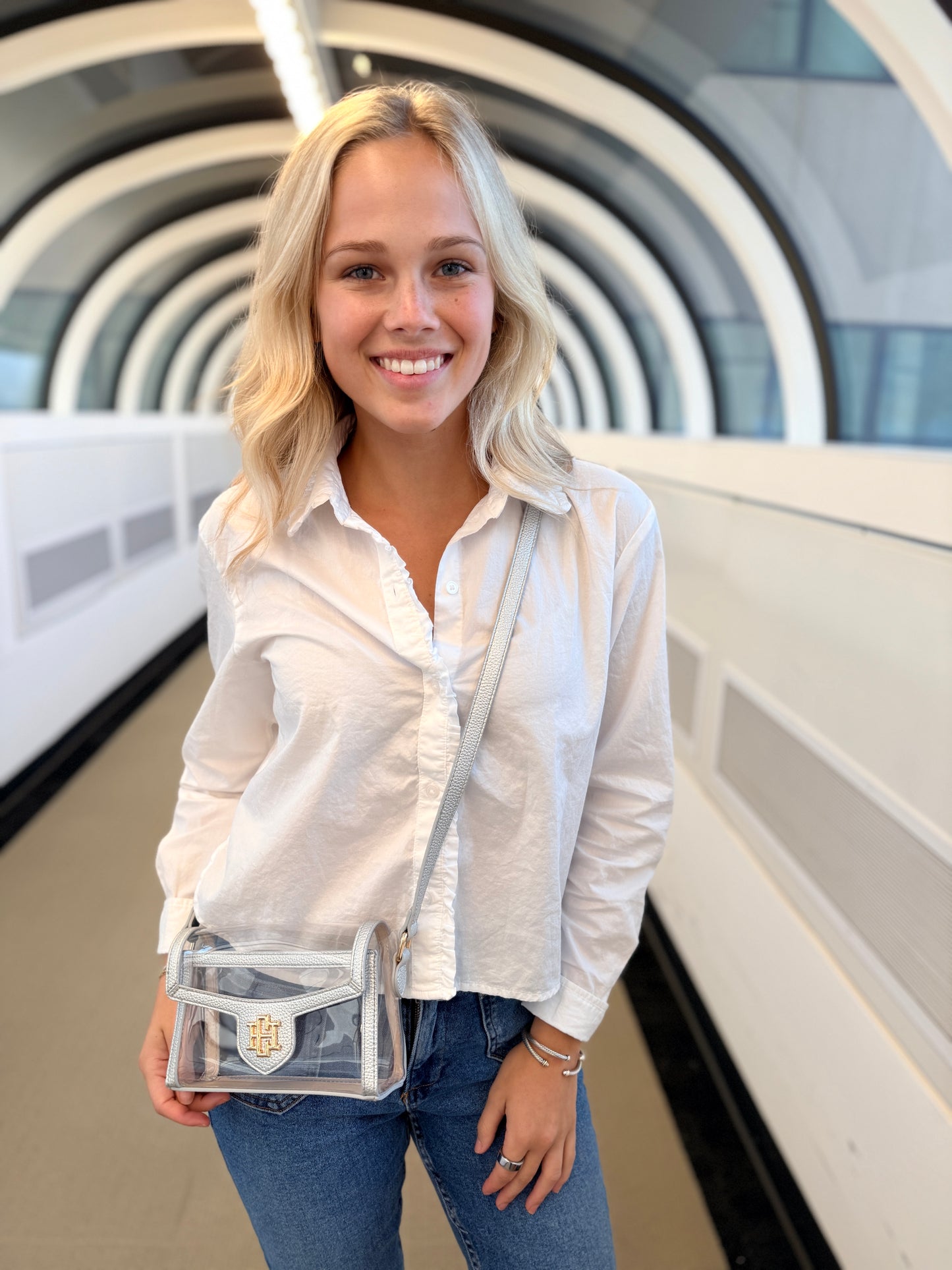 Anna Clear Bag Silver