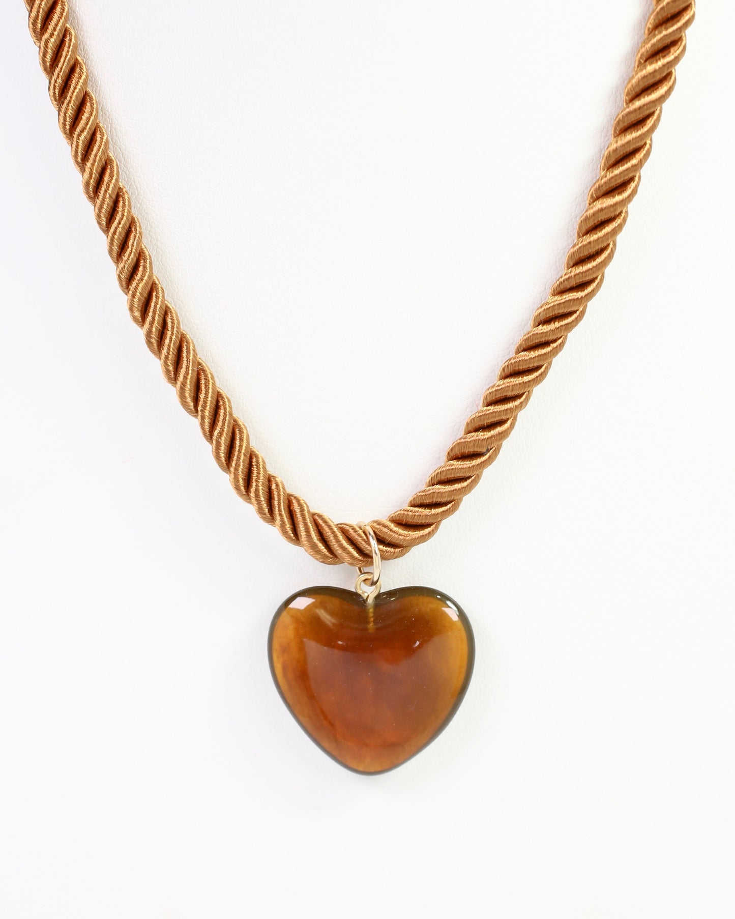 Hartford Corded Heart Pendant Necklace Tortoise