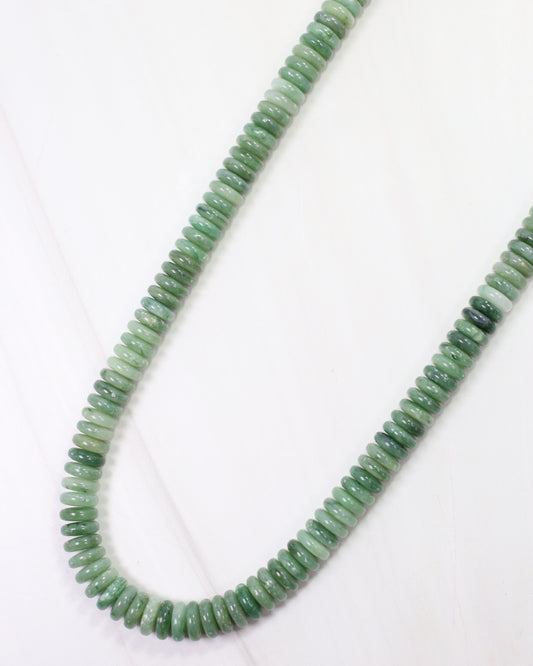 Cedar Falls Beaded Disc Necklace Green