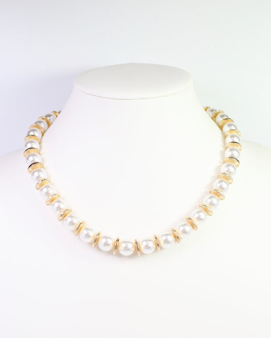 Garden City Pearl Necklace Gold