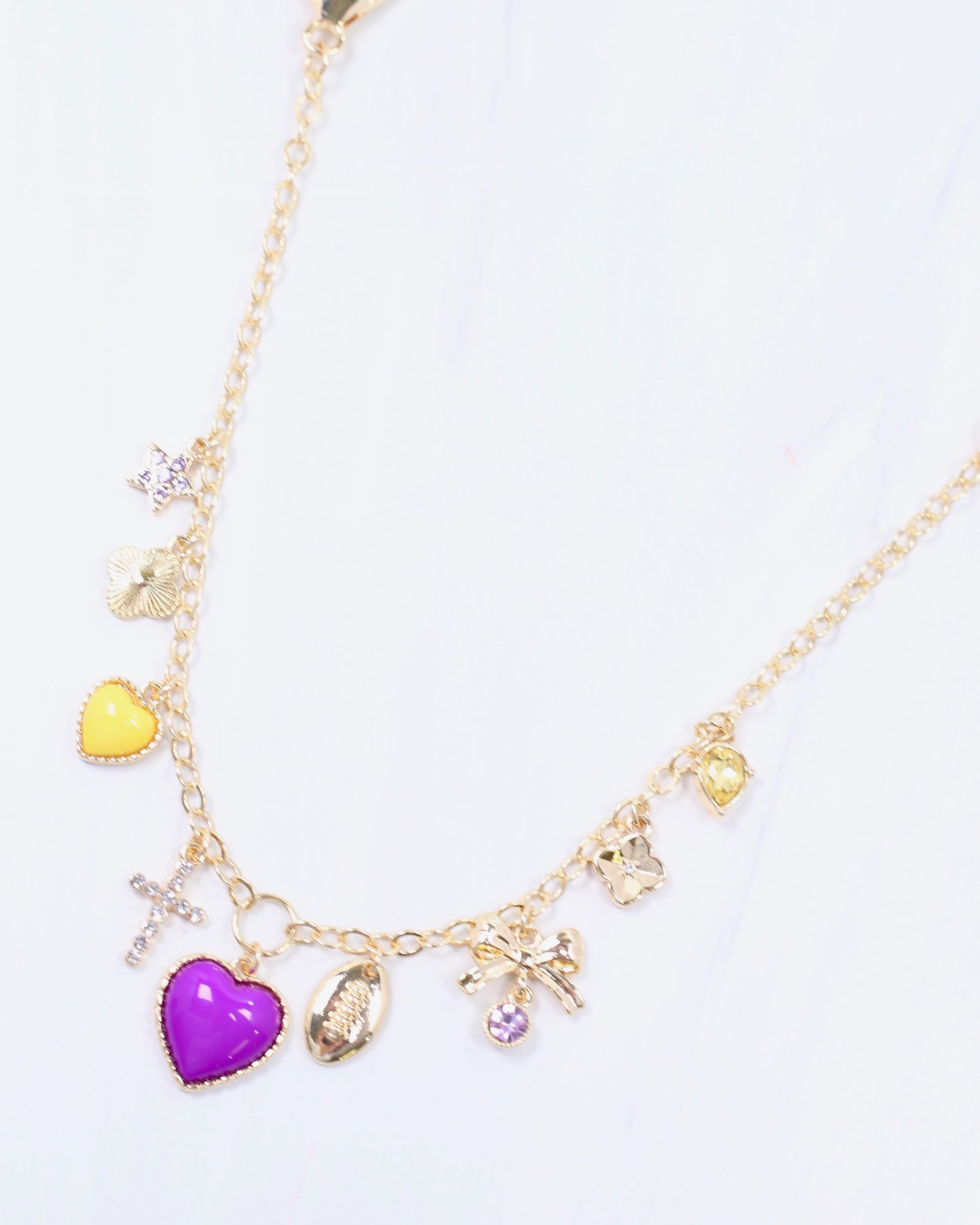 Avery Bag Chain PURPLE GOLD