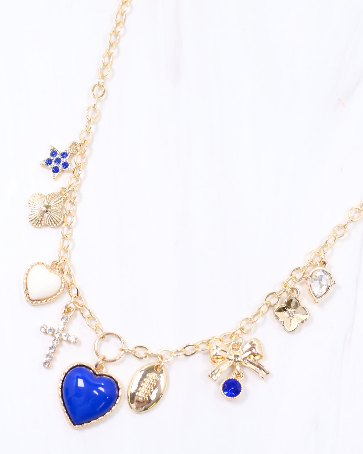 Avery Bag Chain ROYAL BLUE WHITE