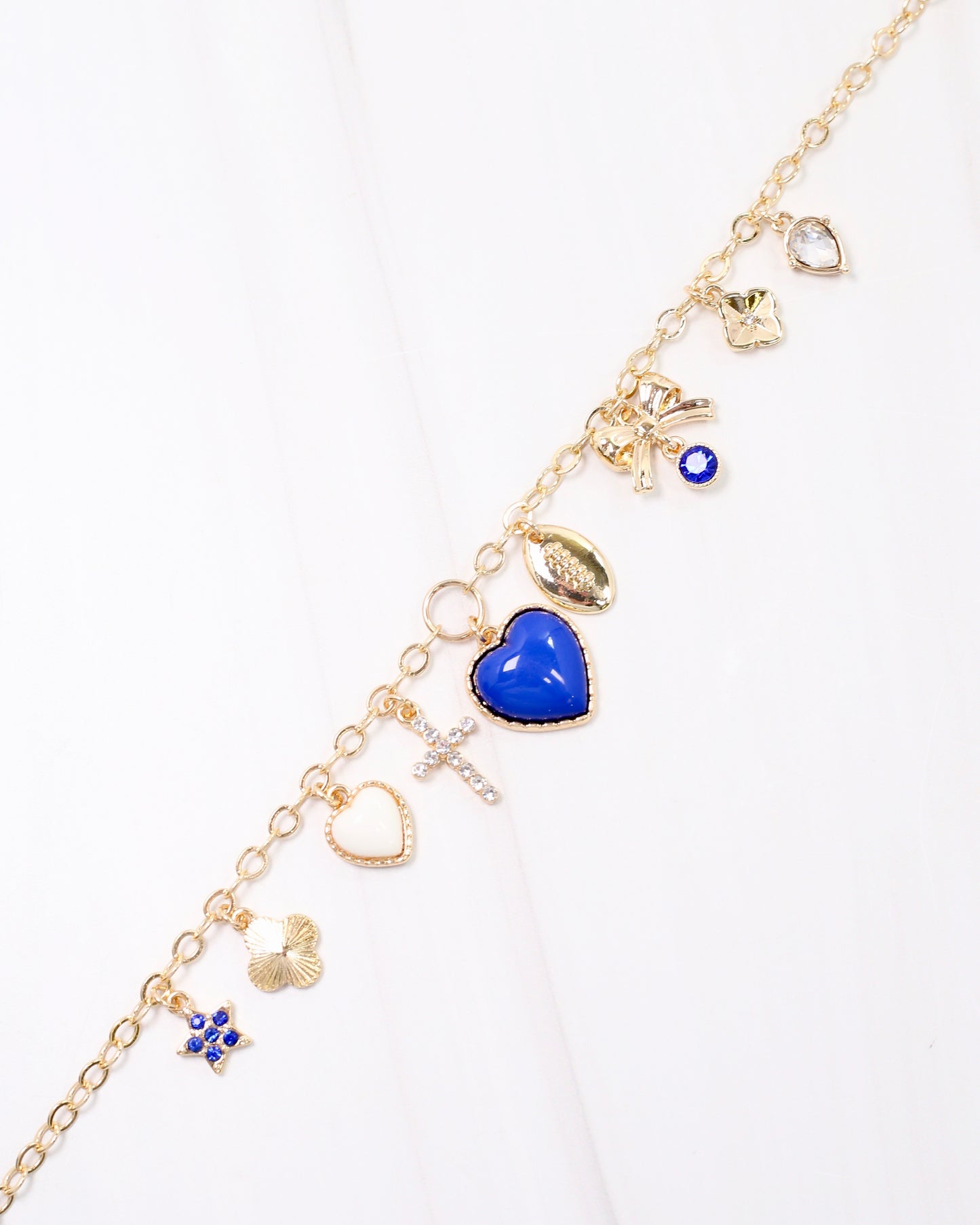 Avery Bag Chain ROYAL BLUE WHITE