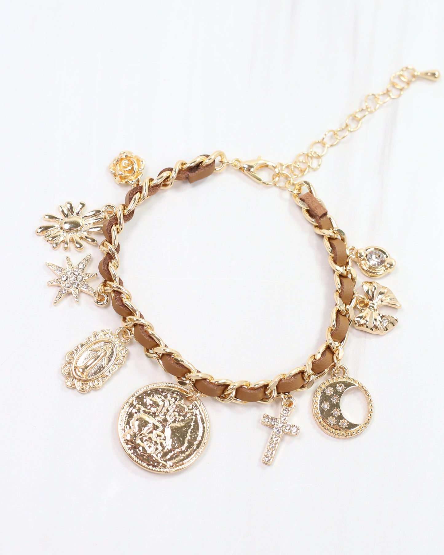 Misty Charm Bracelet Tan