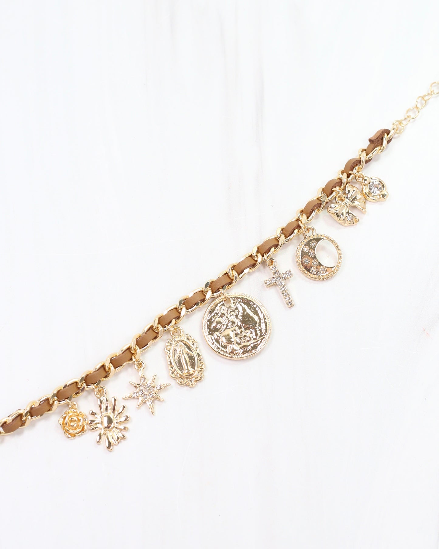 Misty Charm Bracelet Tan