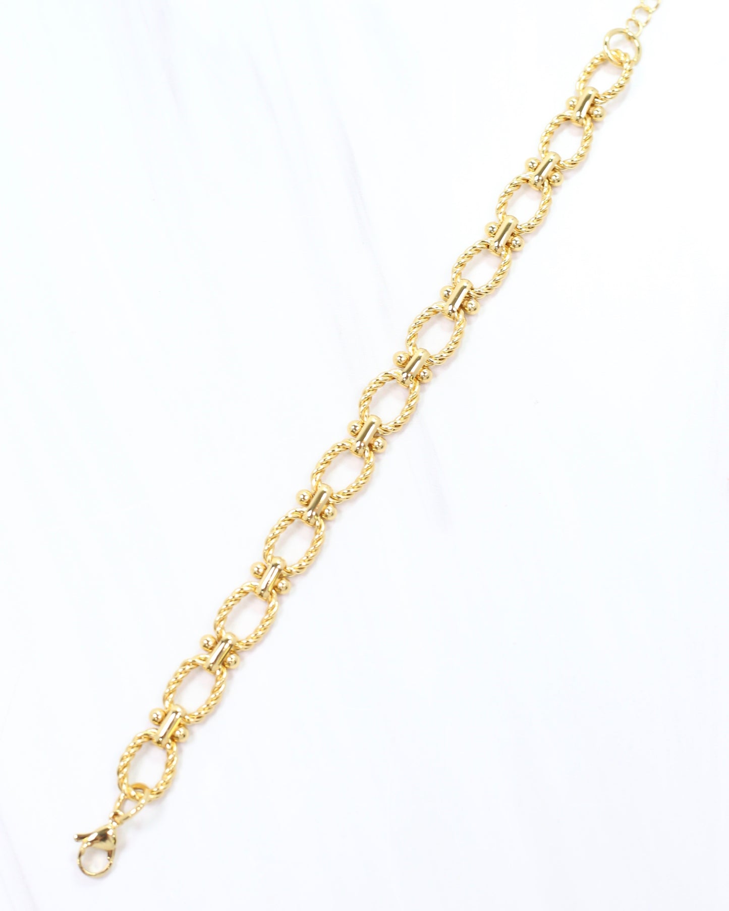 Tulsa Twisted Link Bracelet Gold