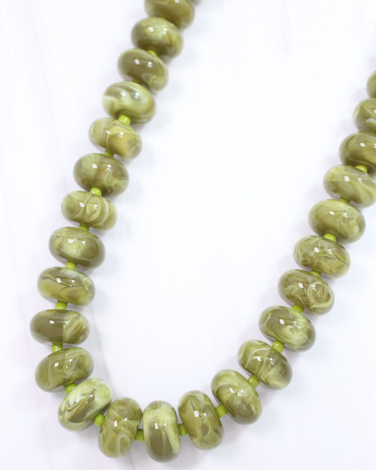 Bryant Beaded  Necklace Olive
