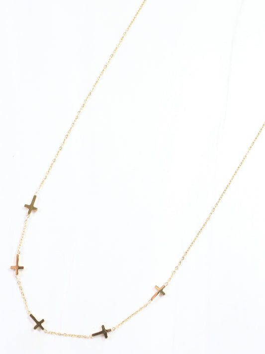 Gunnison Cross Necklace Gold