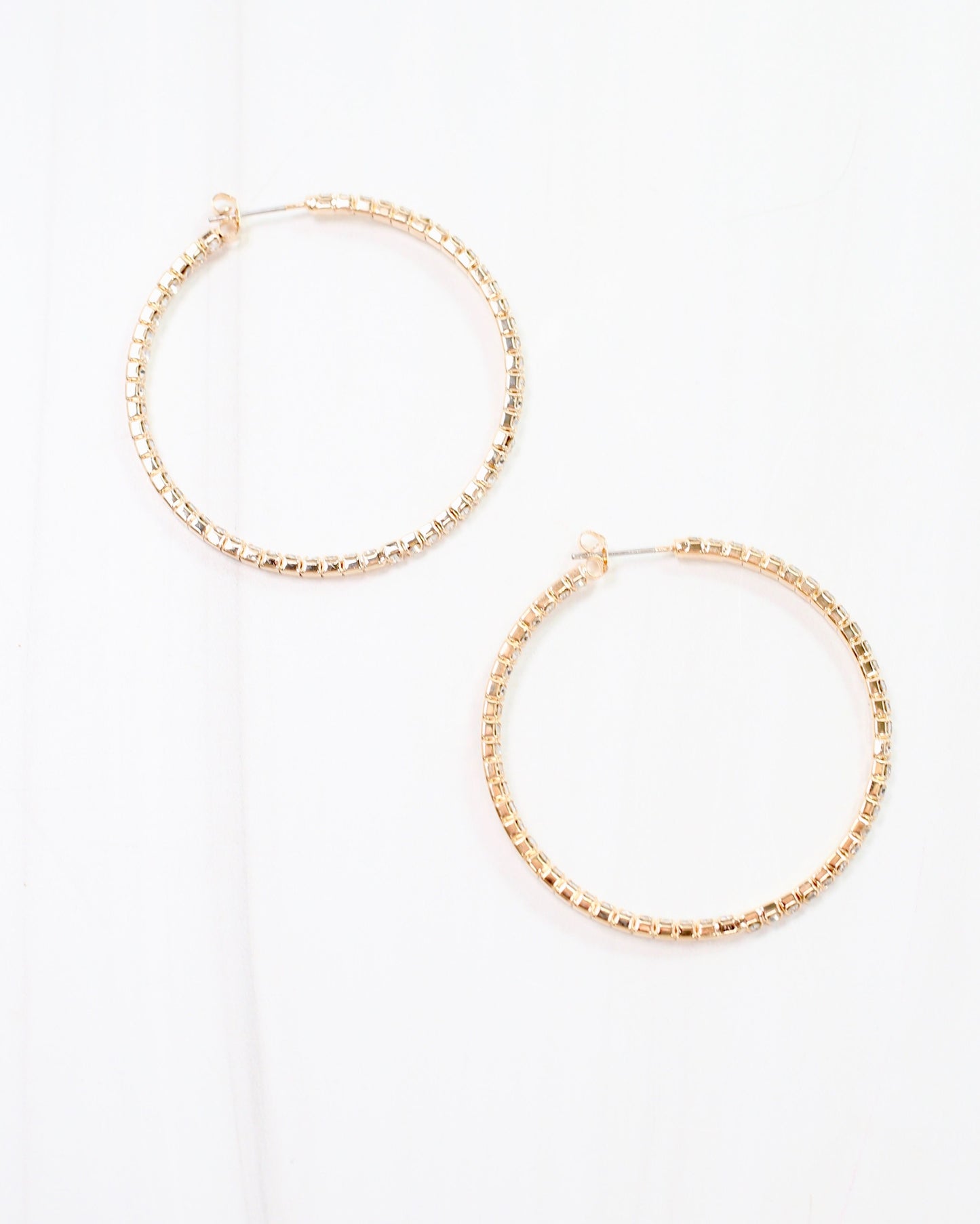 Sparkle Baby Crystal Hoop Gold