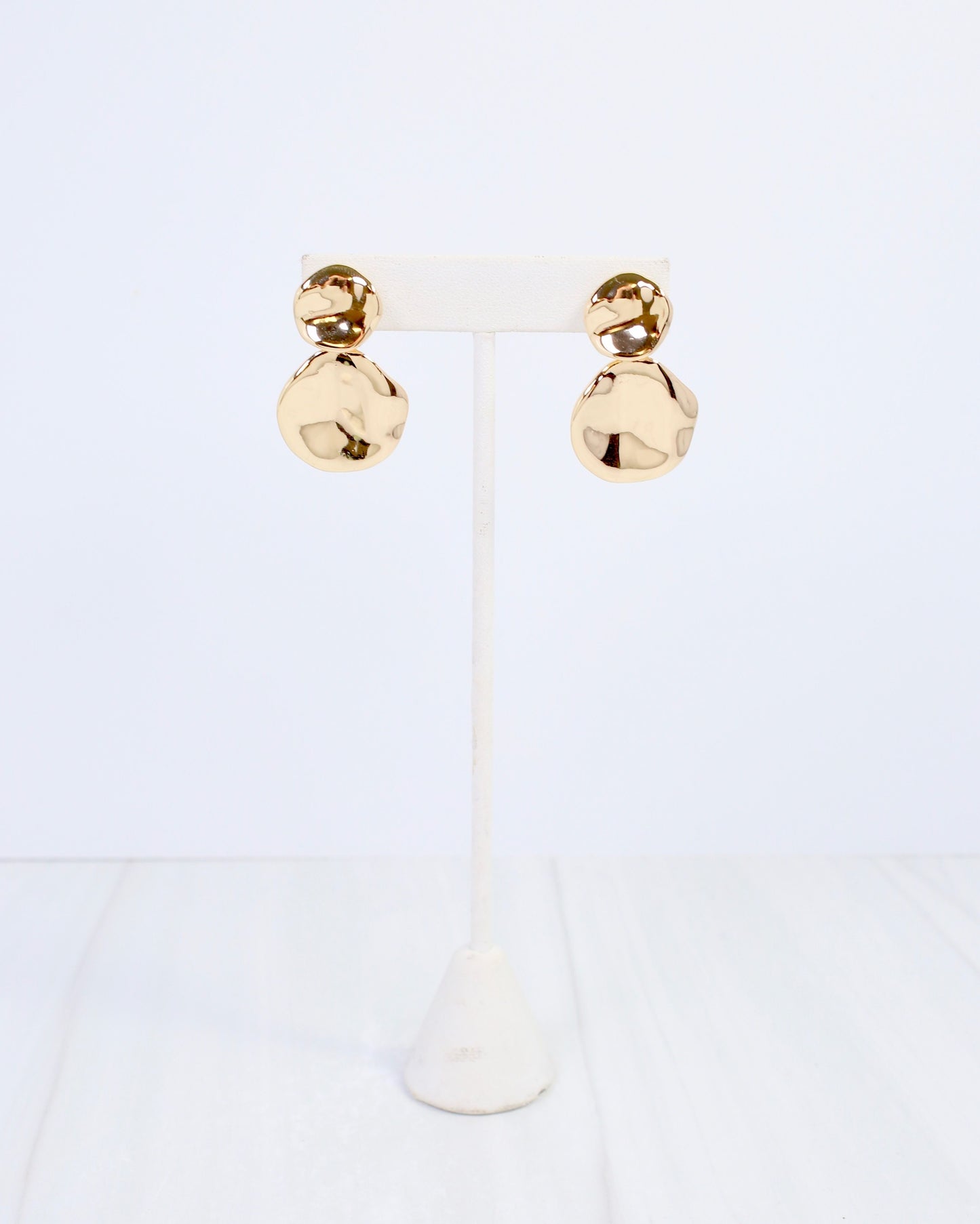 Aimee Wave Drop Earring Gold