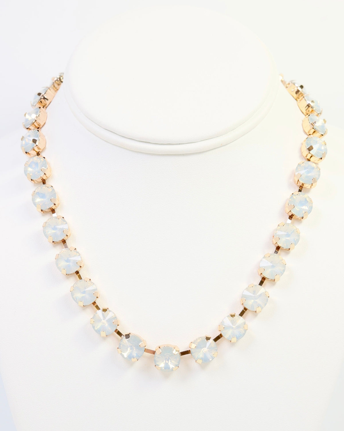 Radcliffe Rhinestone Necklace White Opal