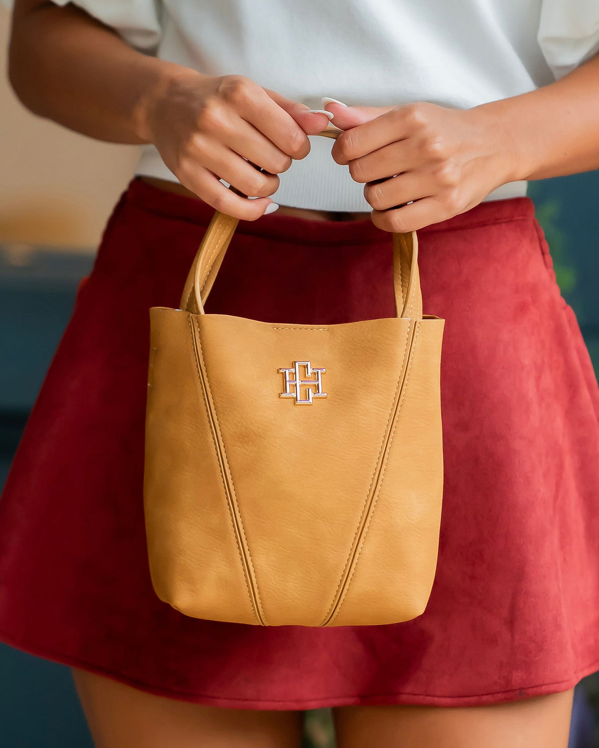 Banks Mini Bucket Bag Mustard S