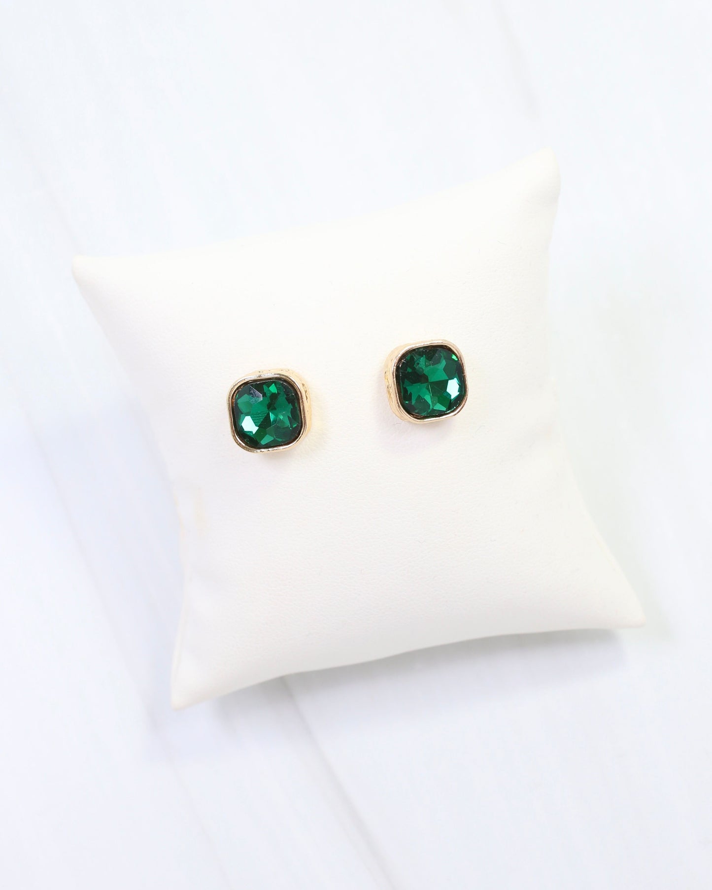 Fontaine Crystal Stud Emerald