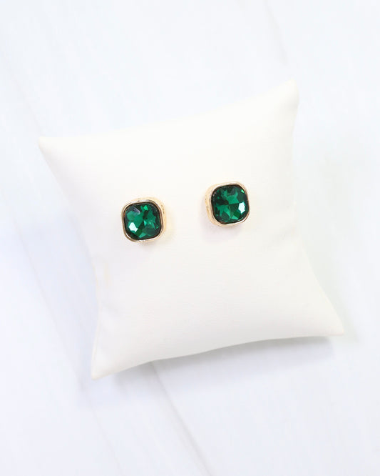 Fontaine Crystal Stud Emerald