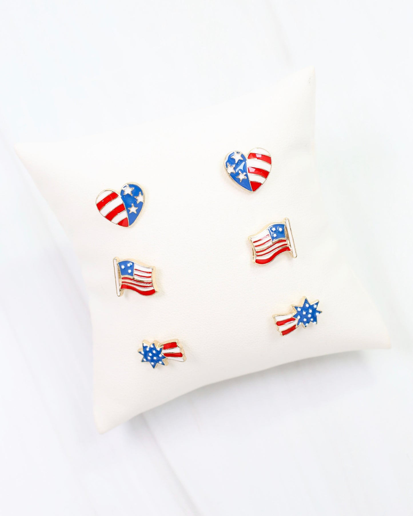 Patriot Stud Earring Set WR Gold