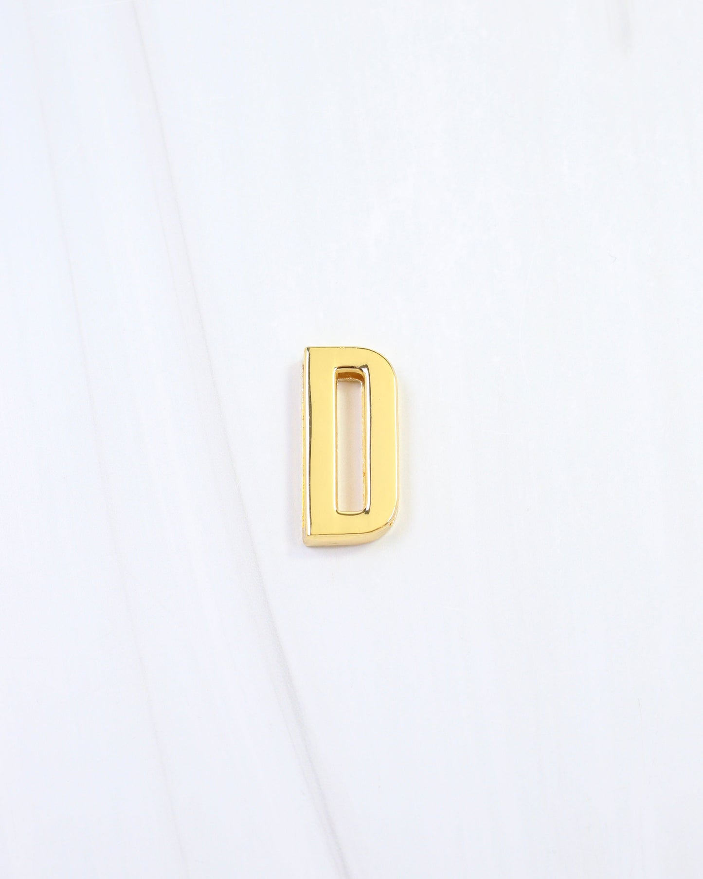 Arlett Initial Scarf Slide D Gold