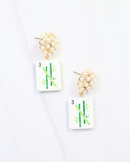 Charleston Drop Earring Green