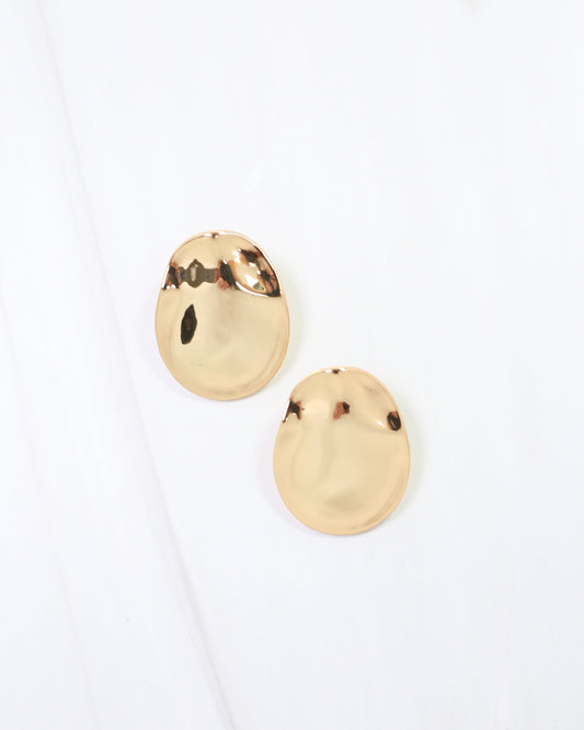 Coronado Round Drop Earring Gold