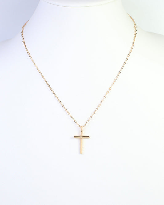Carla Cross Necklace Gold
