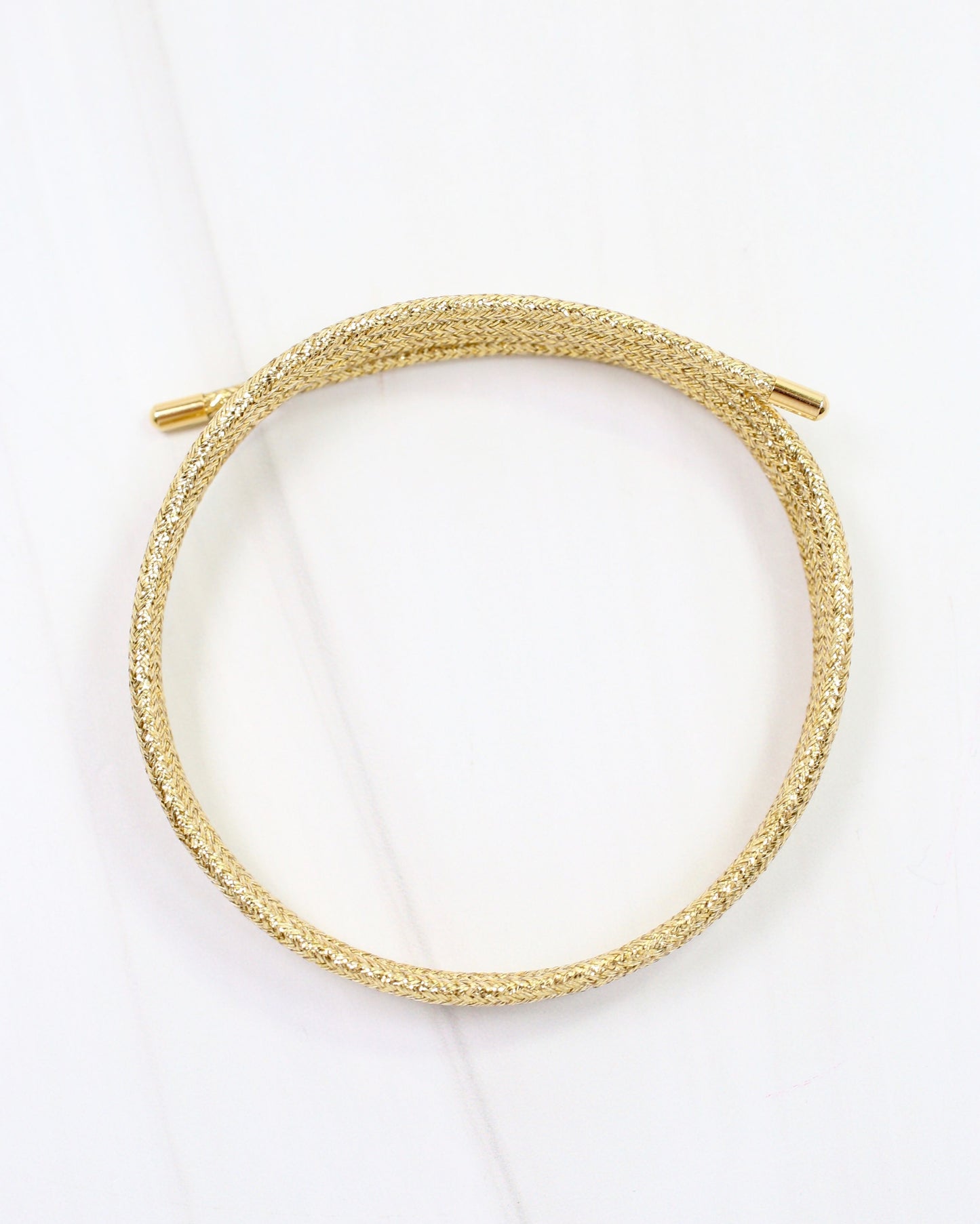 Dakota Magnetic Cord Necklace Gold