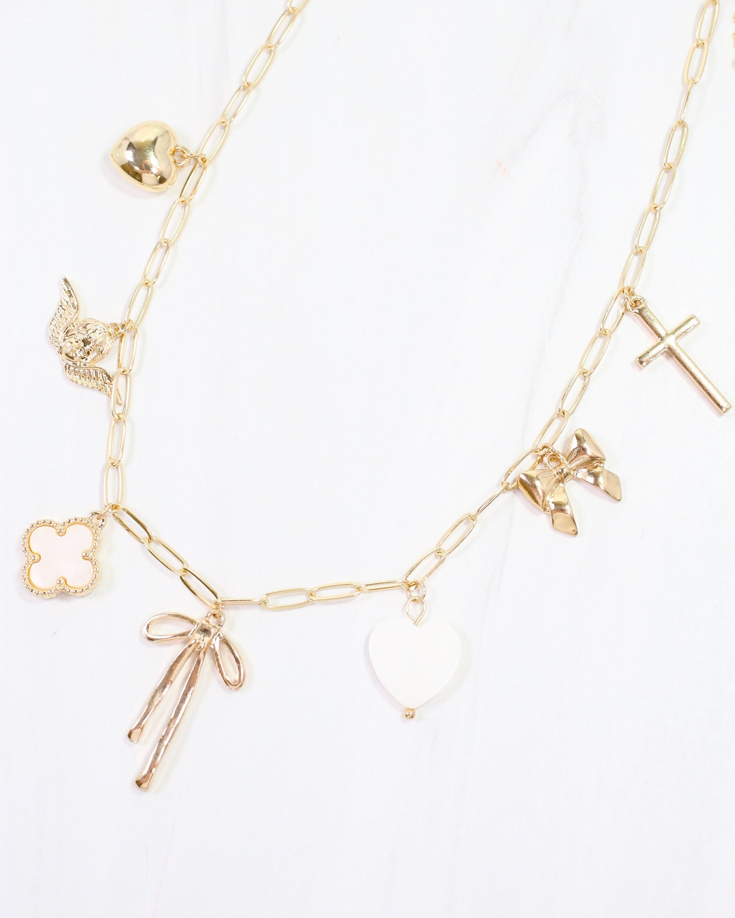Torry Charm Necklace Gold