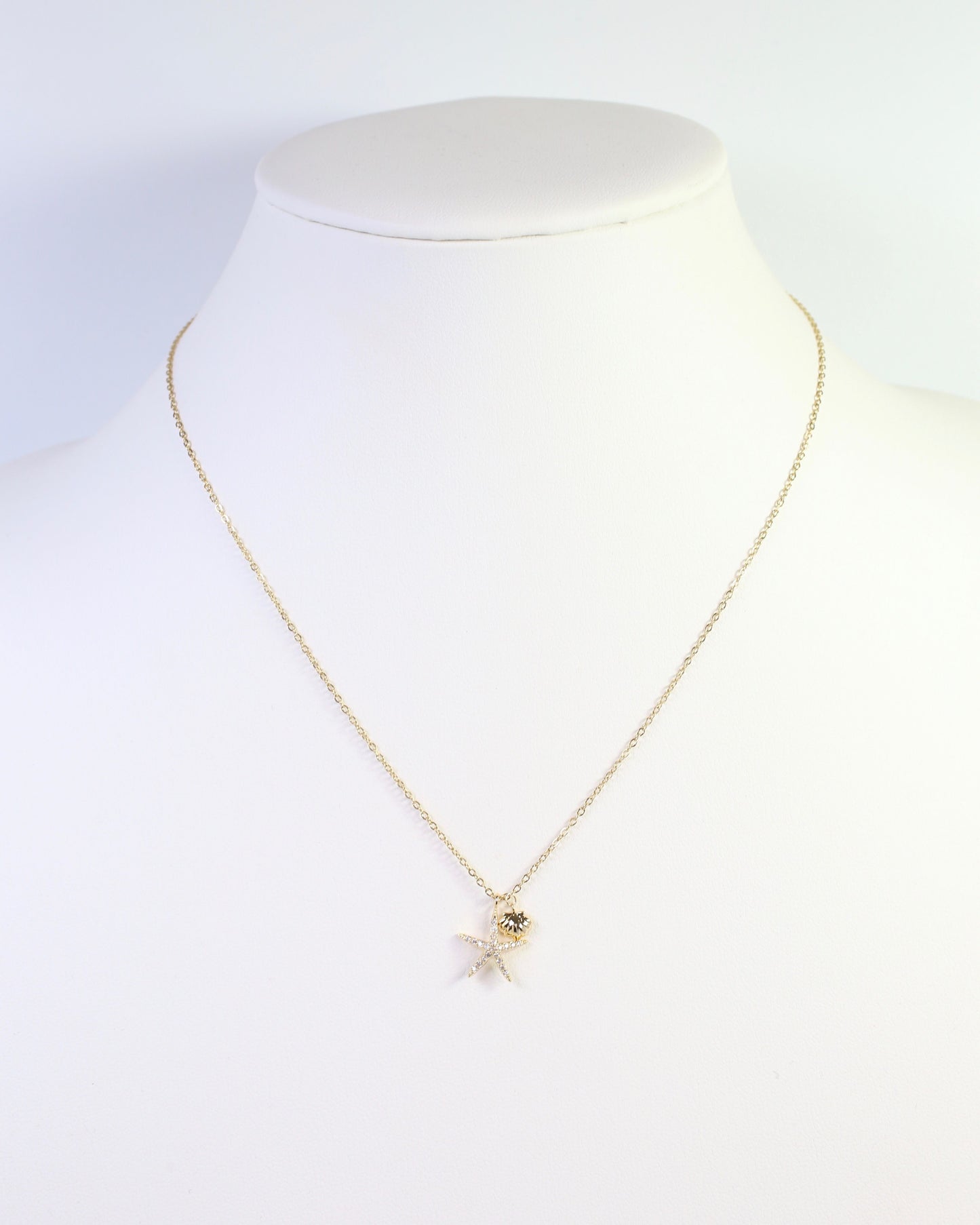 Socorro Starfish Necklace WR Gold