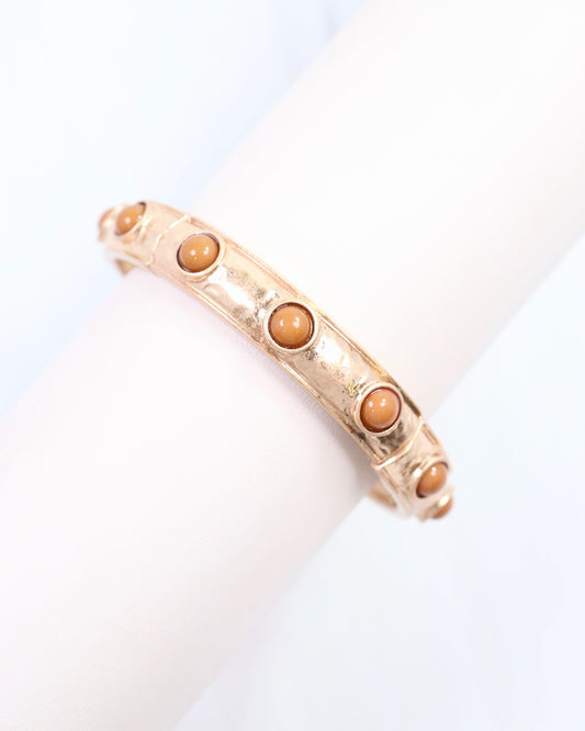 McKenna Stone Stretch Bracelet Taupe