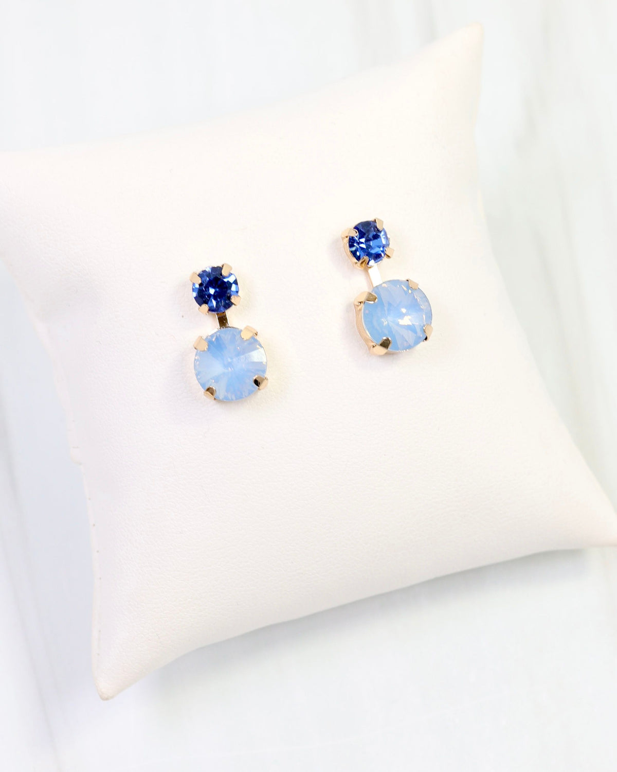 Radcliffe Rhinestone Earring Blue Opal