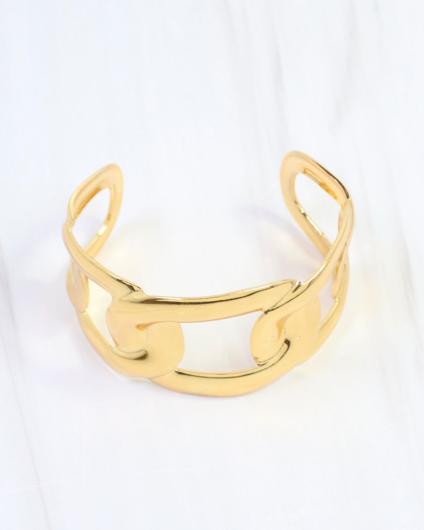 Jenny Link Cuff Bracelet Gold