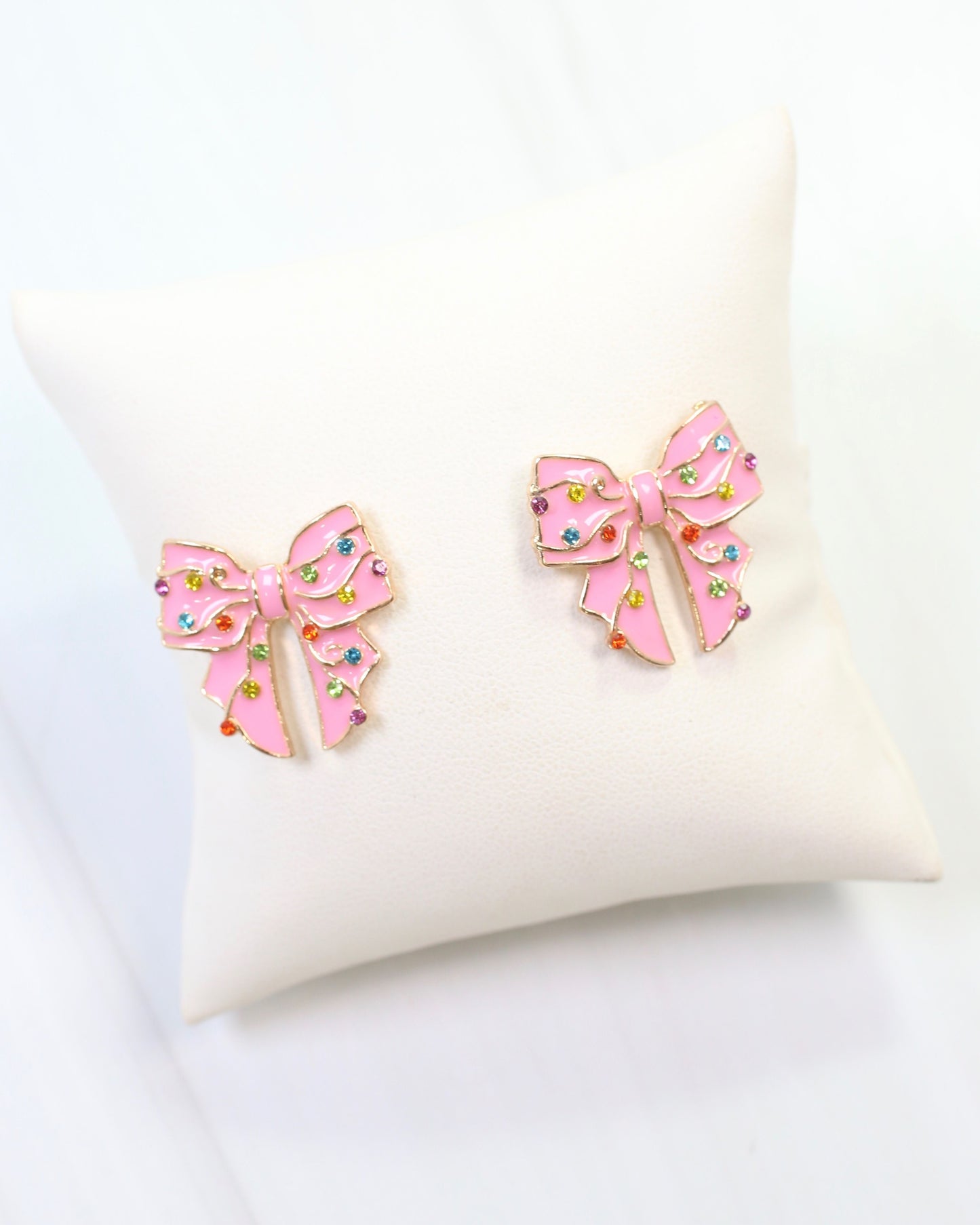 Blitzen Bow Stud Pink