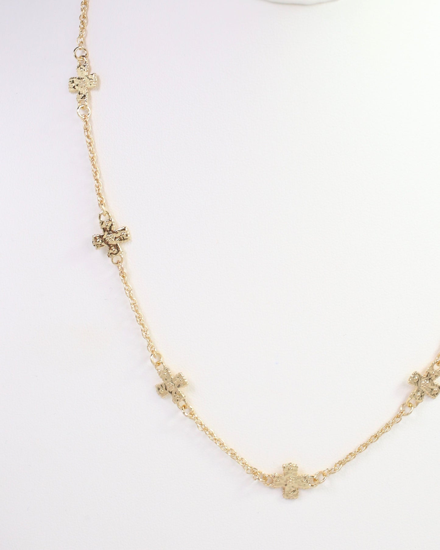 Caldwell Cross Necklace Gold