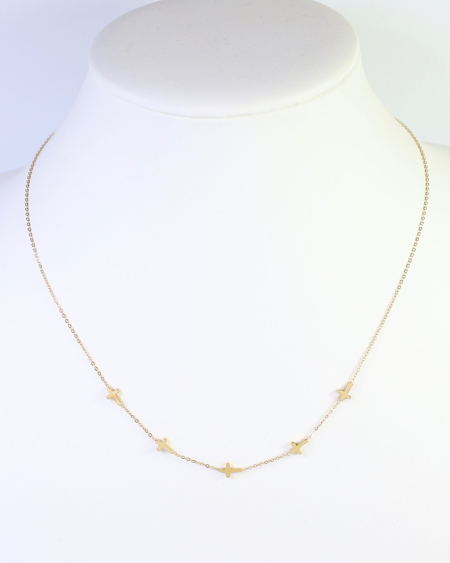 Gunnison Cross Necklace WP Gold